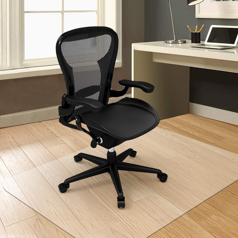 Vicwe Chair Mat for Hardwood Floor, 2 PCS, 36 x 48 inches Fully Transparent Floor Mats for Rolling Chairs, Floor Protector, Easy Clean, Rectangle - Image 2